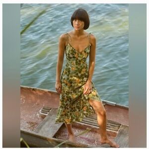 BNWT: Reformation Petite Embry Dress - Size:4p - Orange Grove